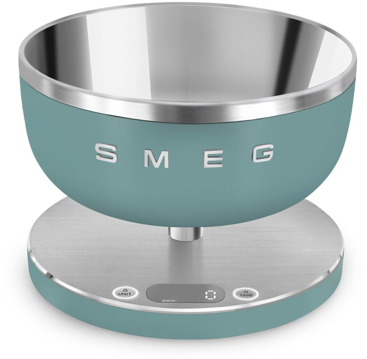 ترازو دیجیتال آشپزخانه اسمگ ایتالیا مدل SMEG KSC01EGMWW | طراحی کلاسیک دهه 50 میلادی | رنگ سبز